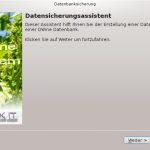 Datensicherung: Start