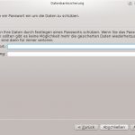 Datensicherung: Passwort